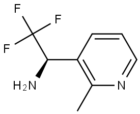 (1R)-2,2,2-TRIFLUORO-1-(2-METHYL(3-PYRIDYL))ETHYLAMINE 结构式