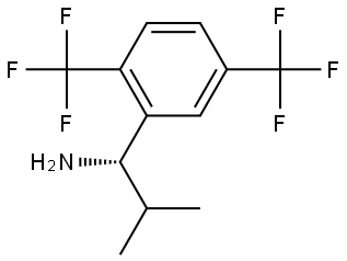 (1S)-1-[2,5-BIS(TRIFLUOROMETHYL)PHENYL]-2-METHYLPROPYLAMINE 结构式