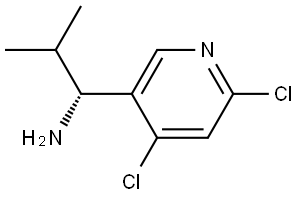 (1R)-1-(4,6-DICHLORO(3-PYRIDYL))-2-METHYLPROPYLAMINE 结构式