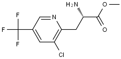 METHYL (2S)-2-AMINO-3-[3-CHLORO-5-(TRIFLUOROMETHYL)PYRIDIN-2-YL]PROPANOATE 结构式