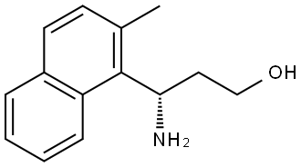 (3S)-3-AMINO-3-(2-METHYL-1-NAPHTHYL)PROPAN-1-OL 结构式