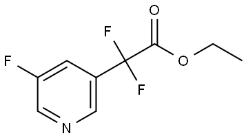 Ethyl α,α,5-trifluoro-3-pyridineacetate 结构式