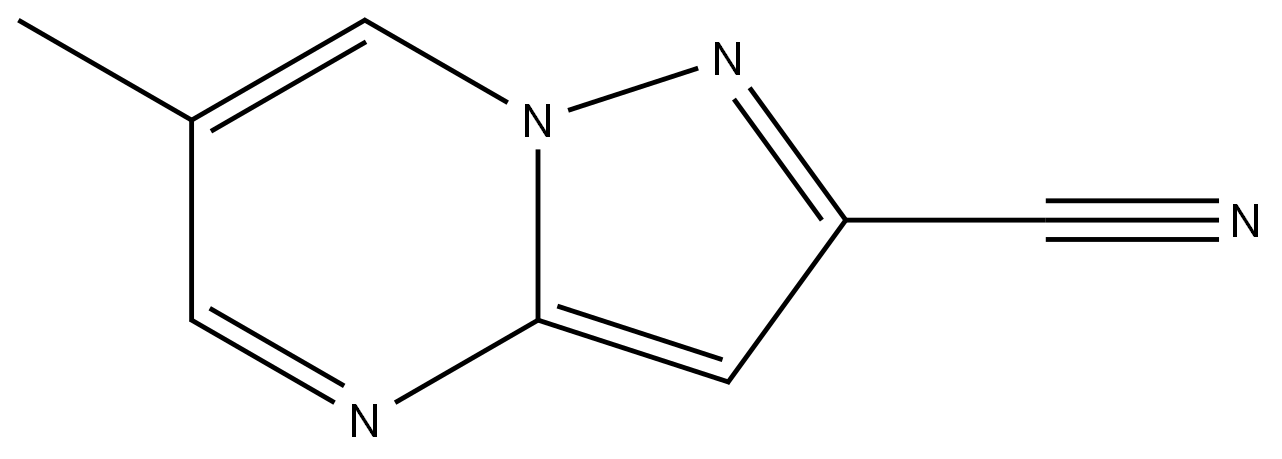 6-methylpyrazolo[1,5-a]pyrimidine-2-carbonitrile 结构式