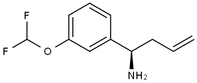 (1R)-1-[3-(DIFLUOROMETHOXY)PHENYL]BUT-3-EN-1-AMINE 结构式