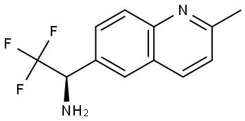 (1R)-2,2,2-TRIFLUORO-1-(2-METHYL (6-QUINOLYL))ETHYLAMINE 结构式