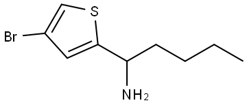 1-(4-BROMO-2-THIENYL)PENTYLAMINE 结构式
