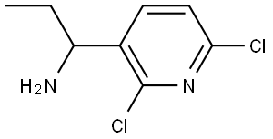 1-(2,6-DICHLORO-3-PYRIDYL)PROPYLAMINE 结构式