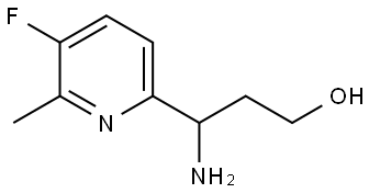 3-AMINO-3-(5-FLUORO-6-METHYL (2-PYRIDYL))PROPAN-1-OL 结构式