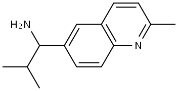 2-METHYL-1-(2-METHYL (6-QUINOLYL))PROPYLAMINE 结构式