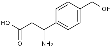 3-AMINO-3-[4-(HYDROXYMETHYL)PHENYL]PROPANOIC ACID 结构式