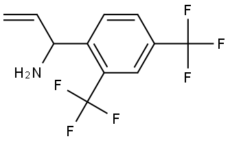 1-[2,4-BIS(TRIFLUOROMETHYL)PHENYL]PROP-2-ENYLAMINE 结构式