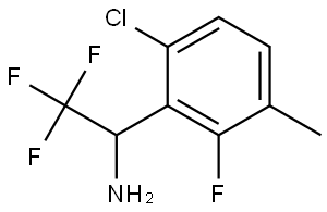 1-(6-CHLORO-2-FLUORO-3-METHYLPHENYL)-2,2,2-TRIFLUOROETHYLAMINE 结构式
