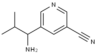 5-(1-AMINO-2-METHYLPROPYL)PYRIDINE-3-CARBONITRILE 结构式