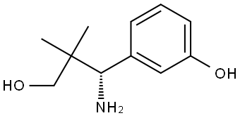 3-[(1S)-1-AMINO-3-HYDROXY-2,2-DIMETHYLPROPYL]PHENOL 结构式