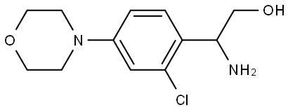 2-AMINO-2-[2-CHLORO-4-(MORPHOLIN-4-YL)PHENYL]ETHAN-1-OL 结构式