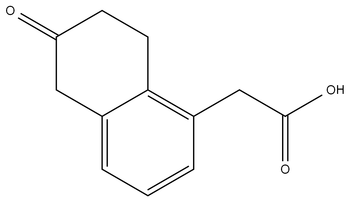 2-(6-Oxo-5,6,7,8-tetrahydronaphthalen-1-yl)acetic acid Struktur