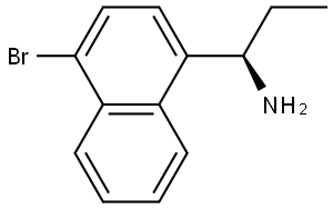 (1R)-1-(4-BROMONAPHTHALEN-1-YL)PROPAN-1-AMINE 结构式