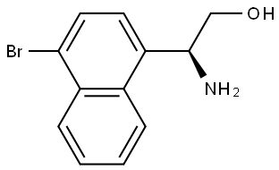 (2S)-2-AMINO-2-(4-BROMONAPHTHALEN-1-YL)ETHAN-1-OL 结构式