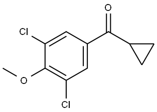 cyclopropyl(3,5-dichloro-4-methoxyphenyl)methanone 结构式