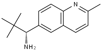(1R)-2,2-DIMETHYL-1-(2-METHYL (6-QUINOLYL))PROPYLAMINE 结构式