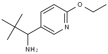1-(6-ETHOXY(3-PYRIDYL))-2,2-DIMETHYLPROPYLAMINE 结构式