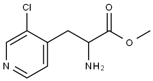 METHYL 2-AMINO-3-(3-CHLOROPYRIDIN-4-YL)PROPANOATE 结构式