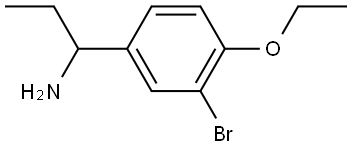 1-(3-BROMO-4-ETHOXYPHENYL)PROPAN-1-AMINE 结构式