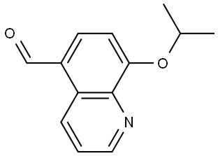 8-(1-Methylethoxy)-5-quinolinecarboxaldehyde Structure