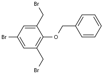 2-(benzyloxy)-5-bromo-1,3-bis(bromomethyl)benzene 结构式