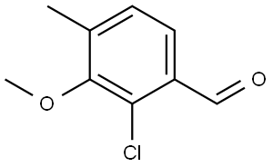 2-Chloro-3-methoxy-4-methylbenzaldehyde 结构式