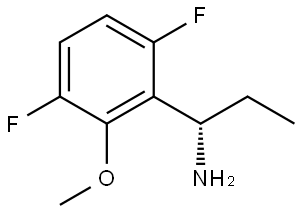 (αS)-α-Ethyl-3,6-difluoro-2-methoxybenzenemethanamine 结构式