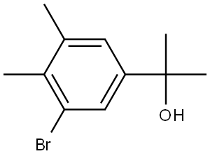 3-Bromo-α,α,4,5-tetramethylbenzenemethanol 结构式