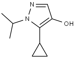 5-环丙基-1-异丙基-1H-吡唑-4-醇 结构式