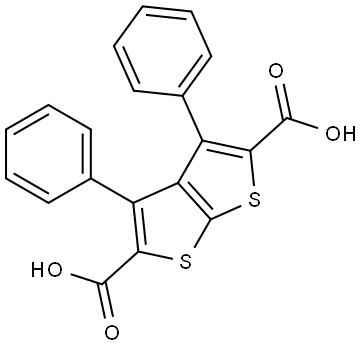 3,4-二苯基[2,3-B]并噻吩-2,5-二羧酸 结构式