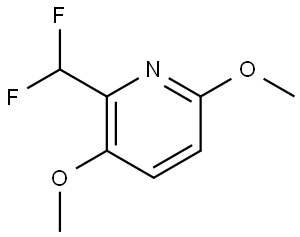 2-(Difluoromethyl)-3,6-dimethoxypyridine 结构式