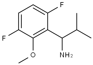 1-(3,6-DIFLUORO-2-METHOXYPHENYL)-2-METHYLPROPAN-1-AMINE 结构式