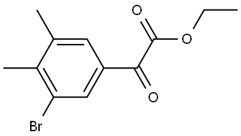 Ethyl 3-bromo-4,5-dimethyl-α-oxobenzeneacetate 结构式