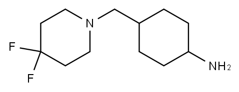 4-((4,4-difluoropiperidin-1-yl)methyl)cyclohexan-1-amine 结构式