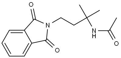 N-(4-(1,3-dioxoisoindolin-2-yl)-2-methylbutan-2-yl)acetamide 结构式