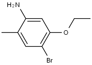 4-Bromo-5-ethoxy-2-methylbenzenamine 结构式
