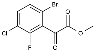 Methyl 6-bromo-3-chloro-2-fluoro-α-oxobenzeneacetate Structure