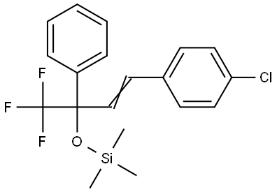 3-(4-Chlorophenyl)-1-phenyl-1-trifluoromethylallyloxy]trimethylsilane 结构式