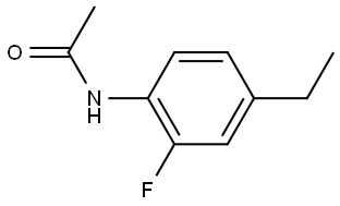 N-(4-ethyl-2-fluorophenyl)acetamide 结构式