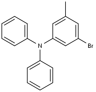 3-Bromo-5-methyl-N,N-diphenylaniline 结构式