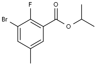 1-Methylethyl 3-bromo-2-fluoro-5-methylbenzoate 结构式