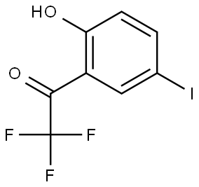 2,2,2-Trifluoro-1-(2-hydroxy-5-iodophenyl)ethanone 结构式