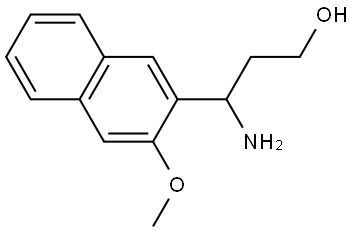 3-AMINO-3-(3-METHOXYNAPHTHALEN-2-YL)PROPAN-1-OL 结构式