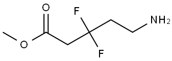 5-氨基-3,3-二氟戊酸甲酯, 2356698-40-1, 结构式
