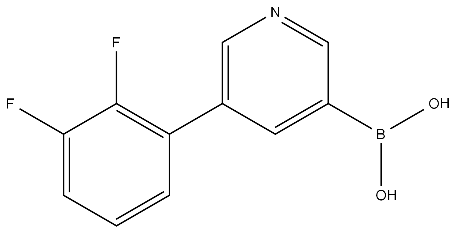B-[5-(2,3-Difluorophenyl)-3-pyridinyl]boronic acid Struktur