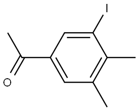 1-(3-Iodo-4,5-dimethylphenyl)ethanone 结构式
